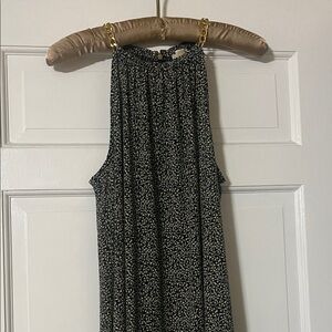 MICHAEL Michael Kors Navy and Yellow Patterned Dress